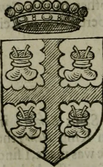 An illustration from A catalogve and succession of the kings, princes, dukes, marquesses, earles, and viscounts of this realme of England, since the Norman conquest, to this present yeere 1622. Together with their armes, wiues, and children; the times of their deaths and burials, with many of their memorable actions, 1622, leaf 391