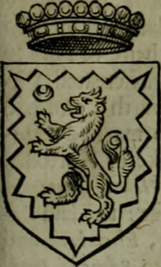 An illustration from A catalogve and succession of the kings, princes, dukes, marquesses, earles, and viscounts of this realme of England, since the Norman conquest, to this present yeere 1622. Together with their armes, wiues, and children; the times of their deaths and burials, with many of their memorable actions, 1622, leaf 392