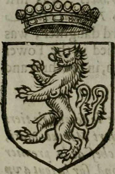 An illustration from A catalogve and succession of the kings, princes, dukes, marquesses, earles, and viscounts of this realme of England, since the Norman conquest, to this present yeere 1622. Together with their armes, wiues, and children; the times of their deaths and burials, with many of their memorable actions, 1622, leaf 395