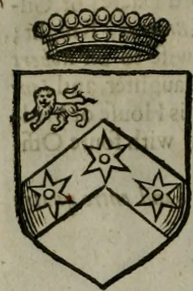 An illustration from A catalogve and succession of the kings, princes, dukes, marquesses, earles, and viscounts of this realme of England, since the Norman conquest, to this present yeere 1622. Together with their armes, wiues, and children; the times of their deaths and burials, with many of their memorable actions, 1622, leaf 399