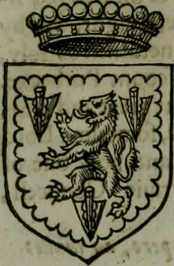 An illustration from A catalogve and succession of the kings, princes, dukes, marquesses, earles, and viscounts of this realme of England, since the Norman conquest, to this present yeere 1622. Together with their armes, wiues, and children; the times of their deaths and burials, with many of their memorable actions, 1622, leaf 400