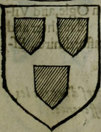 An illustration from A catalogve and succession of the kings, princes, dukes, marquesses, earles, and viscounts of this realme of England, since the Norman conquest, to this present yeere 1622. Together with their armes, wiues, and children; the times of their deaths and burials, with many of their memorable actions, 1622, leaf 400