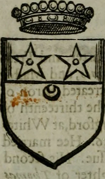 An illustration from A catalogve and succession of the kings, princes, dukes, marquesses, earles, and viscounts of this realme of England, since the Norman conquest, to this present yeere 1622. Together with their armes, wiues, and children; the times of their deaths and burials, with many of their memorable actions, 1622, leaf 401
