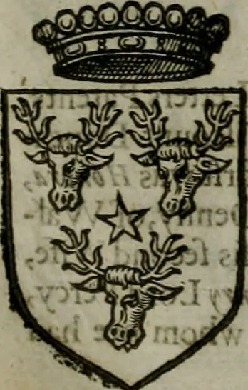 An illustration from A catalogve and succession of the kings, princes, dukes, marquesses, earles, and viscounts of this realme of England, since the Norman conquest, to this present yeere 1622. Together with their armes, wiues, and children; the times of their deaths and burials, with many of their memorable actions, 1622, leaf 401