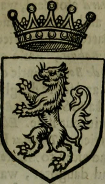 An illustration from A catalogve and succession of the kings, princes, dukes, marquesses, earles, and viscounts of this realme of England, since the Norman conquest, to this present yeere 1622. Together with their armes, wiues, and children; the times of their deaths and burials, with many of their memorable actions, 1622, leaf 60