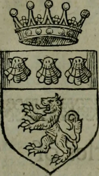 An illustration from A catalogve and succession of the kings, princes, dukes, marquesses, earles, and viscounts of this realme of England, since the Norman conquest, to this present yeere 1622. Together with their armes, wiues, and children; the times of their deaths and burials, with many of their memorable actions, 1622, leaf 84