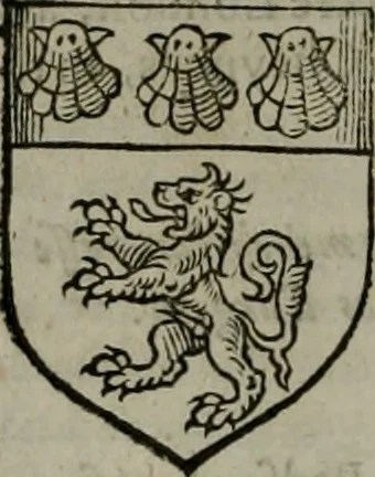 An illustration from A catalogve and succession of the kings, princes, dukes, marquesses, earles, and viscounts of this realme of England, since the Norman conquest, to this present yeere 1622. Together with their armes, wiues, and children; the times of their deaths and burials, with many of their memorable actions, 1622, leaf 85