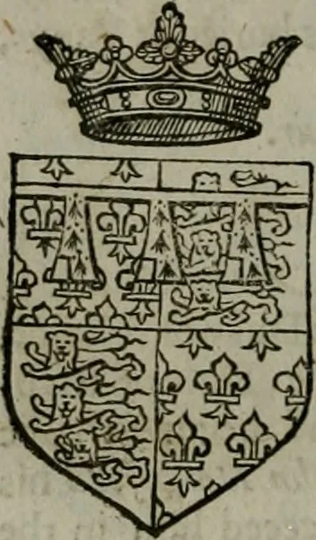 An illustration from A catalogve and succession of the kings, princes, dukes, marquesses, earles, and viscounts of this realme of England, since the Norman conquest, to this present yeere 1622. Together with their armes, wiues, and children; the times of their deaths and burials, with many of their memorable actions, 1622, leaf 93