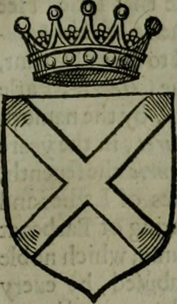 An illustration from A catalogve and succession of the kings, princes, dukes, marquesses, earles, and viscounts of this realme of England, since the Norman conquest, to this present yeere 1622. Together with their armes, wiues, and children; the times of their deaths and burials, with many of their memorable actions, 1622, leaf 94