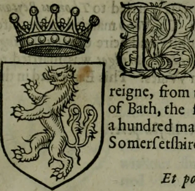 An illustration from A catalogve and succession of the kings, princes, dukes, marquesses, earles, and viscounts of this realme of England, since the Norman conquest, to this present yeere 1622. Together with their armes, wiues, and children; the times of their deaths and burials, with many of their memorable actions, 1622, leaf 98