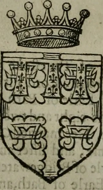 An illustration from A catalogve and succession of the kings, princes, dukes, marquesses, earles, and viscounts of this realme of England, since the Norman conquest, to this present yeere 1622. Together with their armes, wiues, and children; the times of their deaths and burials, with many of their memorable actions, 1622, leaf 99