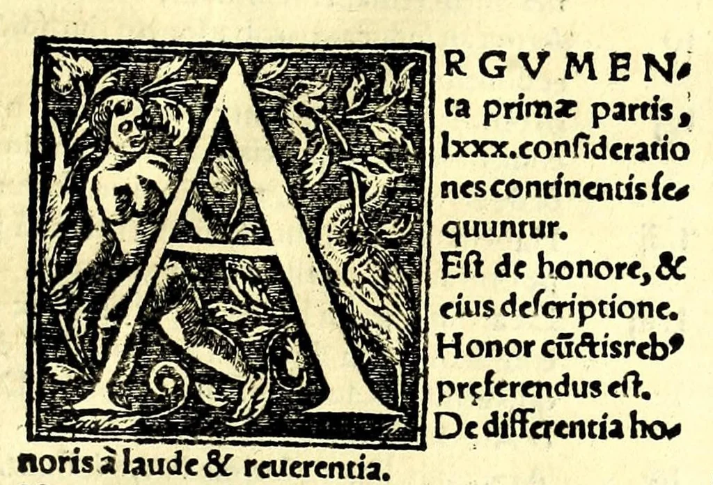 An illustration from Catalogvs gloriae mundi : laudes, honores, excellentias, ac pre̜eminentias omniũ fere statuũ, plurimarumq[ue] rerũ illius continẽs, 1546, leaf 11