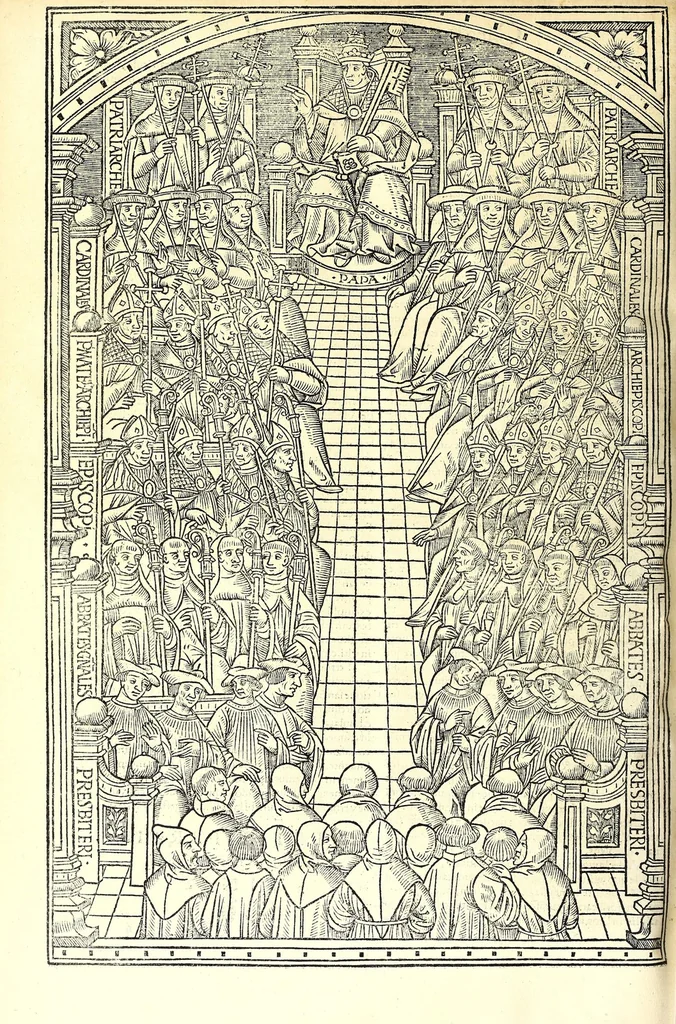 An illustration from Catalogvs gloriae mundi : laudes, honores, excellentias, ac pre̜eminentias omniũ fere statuũ, plurimarumq[ue] rerũ illius continẽs, 1546, leaf 192