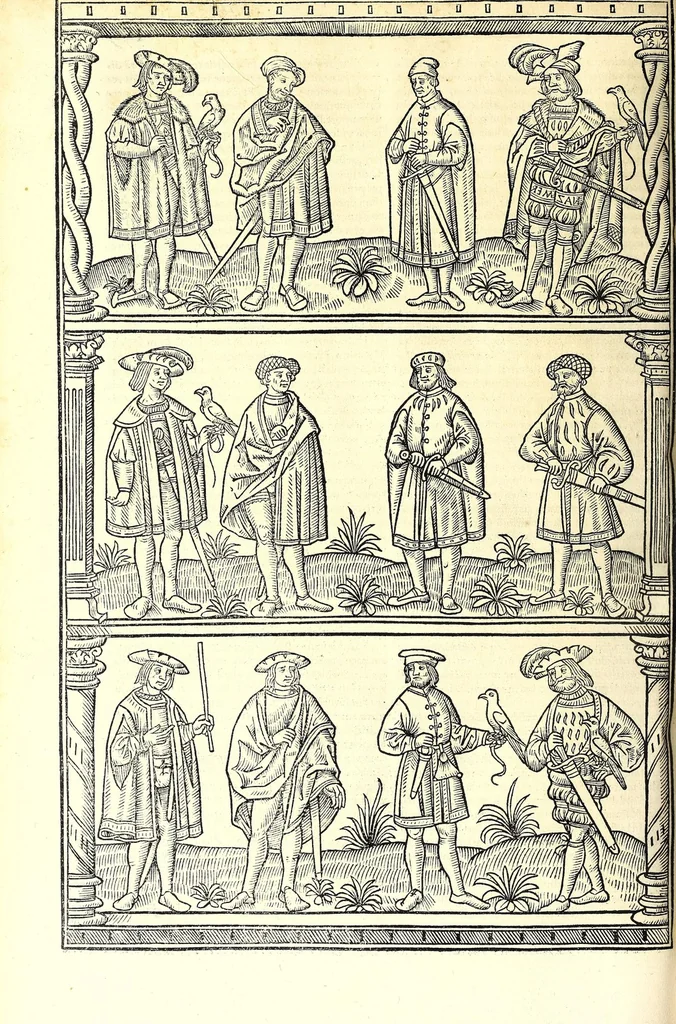 An illustration from Catalogvs gloriae mundi : laudes, honores, excellentias, ac pre̜eminentias omniũ fere statuũ, plurimarumq[ue] rerũ illius continẽs, 1546, leaf 338
