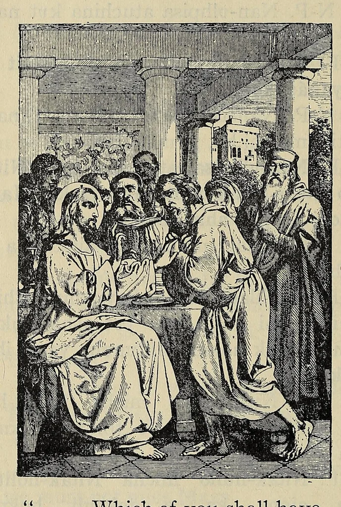 An illustration from A catechism of the Catholic religion, tr. into the Choctaw language .., 1916, leaf 156