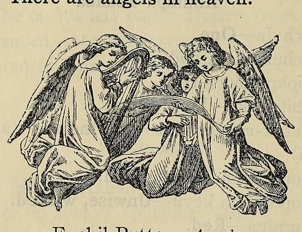An illustration from A catechism of the Catholic religion, tr. into the Choctaw language .., 1916, leaf 44