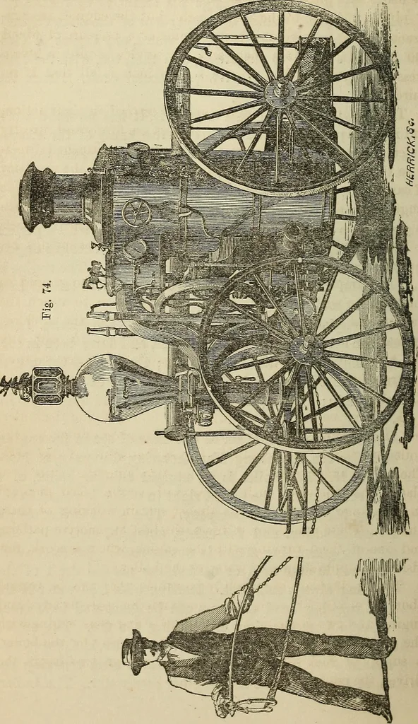 An illustration from A catechism of the steam engine in its various applications to mines, mills, steam navigation, railways, and agriculture. With practical instructions for the manufacture and management of engines of every class, 1864, leaf 383