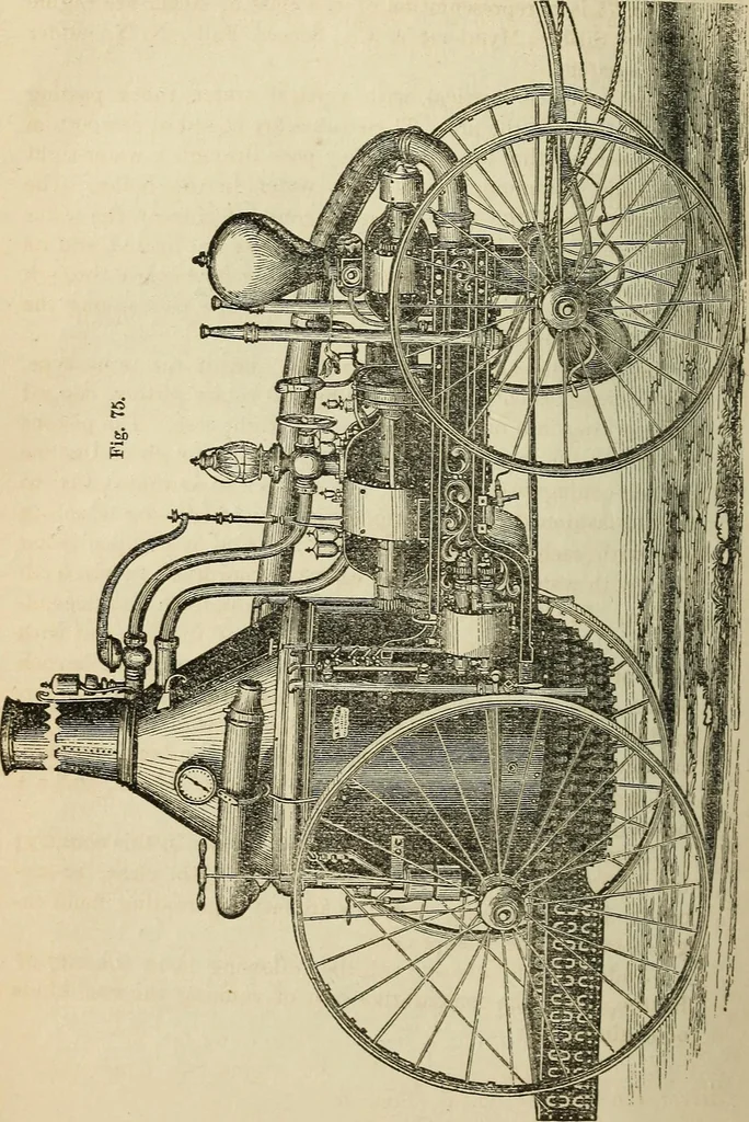 An illustration from A catechism of the steam engine in its various applications to mines, mills, steam navigation, railways, and agriculture. With practical instructions for the manufacture and management of engines of every class, 1864, leaf 385