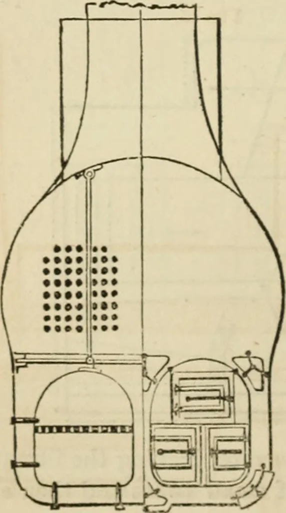 An illustration from A catechism of the steam engine in its various applications to mines, mills, steam navigation, railways, and agriculture. With practical instructions for the manufacture and management of engines of every class, 1864, leaf 57