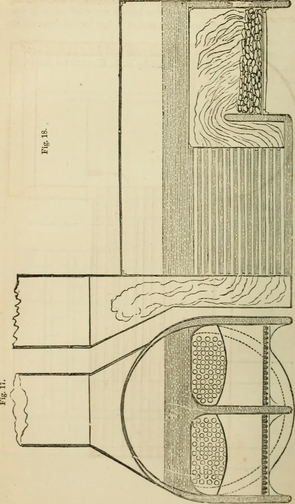 An illustration from A catechism of the steam engine in its various applications to mines, mills, steam navigation, railways, and agriculture. With practical instructions for the manufacture and management of engines of every class, 1864, leaf 61