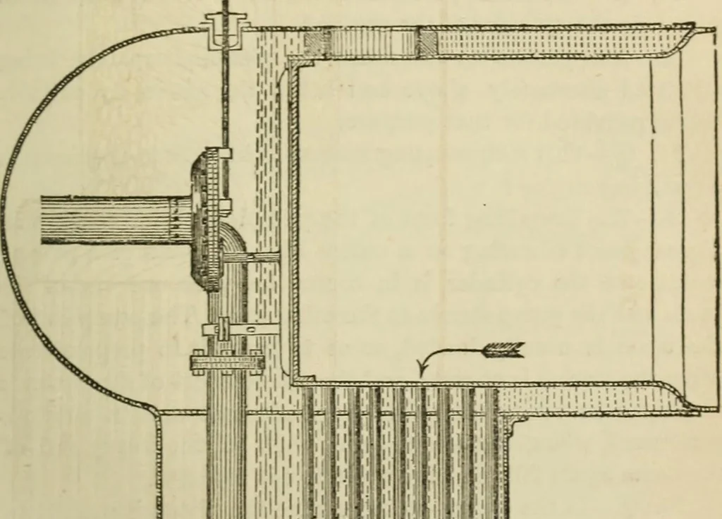 An illustration from A catechism of the steam engine in its various applications to mines, mills, steam navigation, railways, and agriculture. With practical instructions for the manufacture and management of engines of every class, 1864, leaf 62