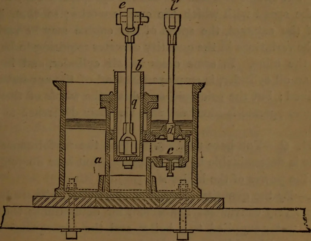 An illustration from A catechism of the steam engine and its various applications to mines, mills, steam navigation, railways, and agriculture, 1876, leaf 134