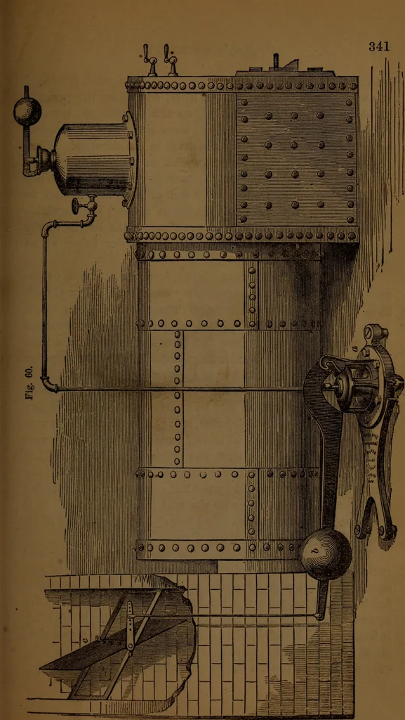 An illustration from A catechism of the steam engine and its various applications to mines, mills, steam navigation, railways, and agriculture, 1876, leaf 356