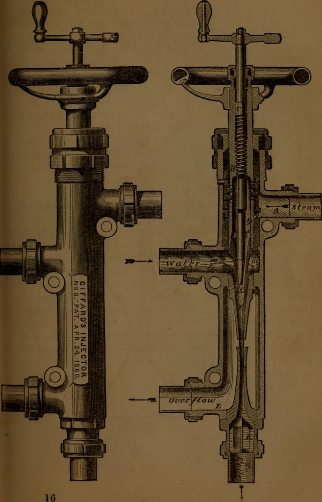 An illustration from A catechism of the steam engine and its various applications to mines, mills, steam navigation, railways, and agriculture, 1876, leaf 364