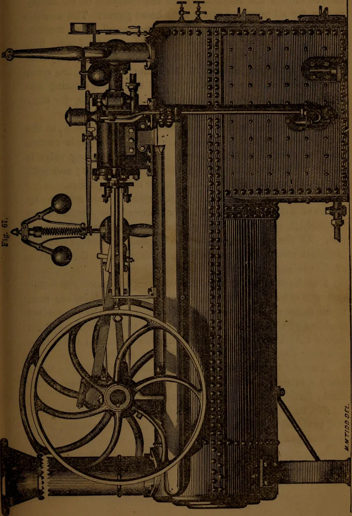 An illustration from A catechism of the steam engine and its various applications to mines, mills, steam navigation, railways, and agriculture, 1876, leaf 366