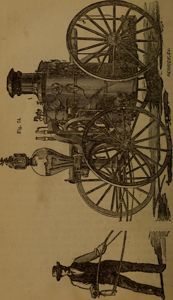 An illustration from A catechism of the steam engine and its various applications to mines, mills, steam navigation, railways, and agriculture, 1876, leaf 381
