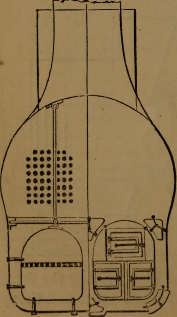 An illustration from A catechism of the steam engine and its various applications to mines, mills, steam navigation, railways, and agriculture, 1876, leaf 55