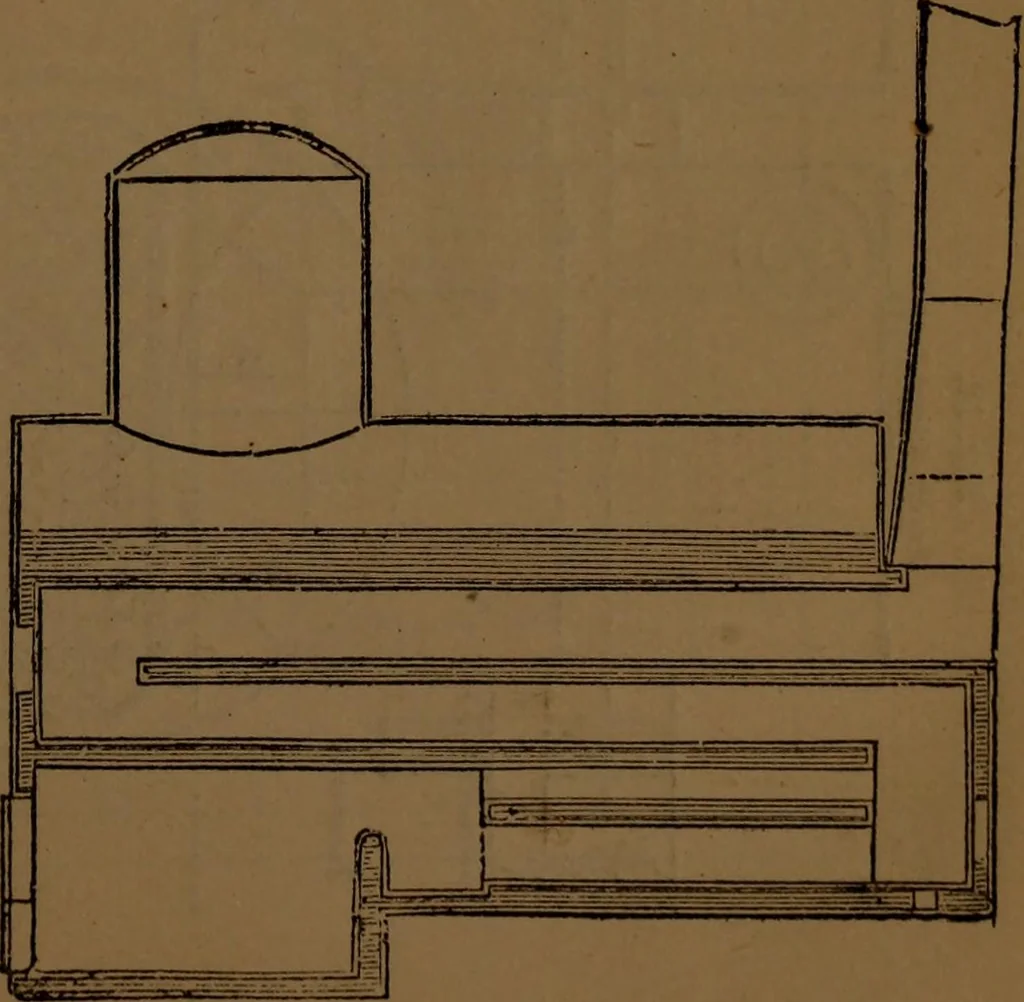 An illustration from A catechism of the steam engine and its various applications to mines, mills, steam navigation, railways, and agriculture, 1876, leaf 56