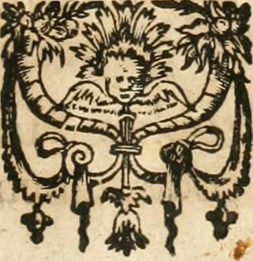 An illustration from Catena aurea virtutum episcopalium : anathema diuinae gloriae ad aras caelestium gratiarum affixum : nec non reverendissimo atque illustrissimo S. Rom. Imperii principi ac domino, D. Francisco Guilielmo episcopo Osnabrugensi et Verdensi, praeposito Ratisbonensi etc., comiti de Wartenberg, domino in Waldt, &c. : cum anno reparatae salutis humanae M.DC.XXXI. novi episcopatus Mindensis, novam mitram, clavemq[ue] sibi a sanctiss. d. n. Urbano papa VIII. oblatam ab invictissimo imperatore Ferdinando II. confirmatam, acceptaret, oblatum ac consecratum ab eiusdem Suae Celsitudinis Collegio Societatis Jesu Osnabrugi fundato, 1631, leaf 22
