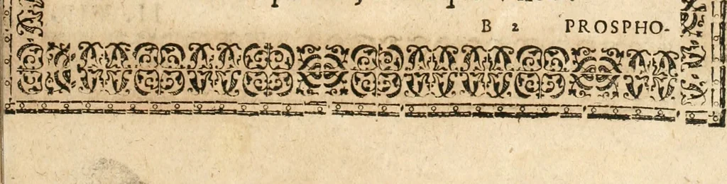 An illustration from Catena aurea virtutum episcopalium : anathema diuinae gloriae ad aras caelestium gratiarum affixum : nec non reverendissimo atque illustrissimo S. Rom. Imperii principi ac domino, D. Francisco Guilielmo episcopo Osnabrugensi et Verdensi, praeposito Ratisbonensi etc., comiti de Wartenberg, domino in Waldt, &c. : cum anno reparatae salutis humanae M.DC.XXXI. novi episcopatus Mindensis, novam mitram, clavemq[ue] sibi a sanctiss. d. n. Urbano papa VIII. oblatam ab invictissimo imperatore Ferdinando II. confirmatam, acceptaret, oblatum ac consecratum ab eiusdem Suae Celsitudinis Collegio Societatis Jesu Osnabrugi fundato, 1631, leaf 26