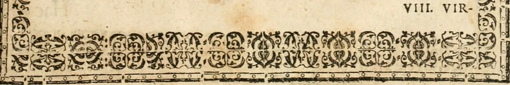 An illustration from Catena aurea virtutum episcopalium : anathema diuinae gloriae ad aras caelestium gratiarum affixum : nec non reverendissimo atque illustrissimo S. Rom. Imperii principi ac domino, D. Francisco Guilielmo episcopo Osnabrugensi et Verdensi, praeposito Ratisbonensi etc., comiti de Wartenberg, domino in Waldt, &c. : cum anno reparatae salutis humanae M.DC.XXXI. novi episcopatus Mindensis, novam mitram, clavemq[ue] sibi a sanctiss. d. n. Urbano papa VIII. oblatam ab invictissimo imperatore Ferdinando II. confirmatam, acceptaret, oblatum ac consecratum ab eiusdem Suae Celsitudinis Collegio Societatis Jesu Osnabrugi fundato, 1631, leaf 46