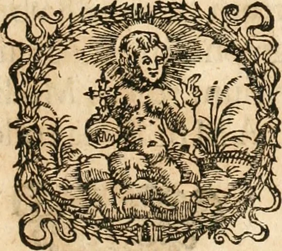 An illustration from Catena aurea virtutum episcopalium : anathema diuinae gloriae ad aras caelestium gratiarum affixum : nec non reverendissimo atque illustrissimo S. Rom. Imperii principi ac domino, D. Francisco Guilielmo episcopo Osnabrugensi et Verdensi, praeposito Ratisbonensi etc., comiti de Wartenberg, domino in Waldt, &c. : cum anno reparatae salutis humanae M.DC.XXXI. novi episcopatus Mindensis, novam mitram, clavemq[ue] sibi a sanctiss. d. n. Urbano papa VIII. oblatam ab invictissimo imperatore Ferdinando II. confirmatam, acceptaret, oblatum ac consecratum ab eiusdem Suae Celsitudinis Collegio Societatis Jesu Osnabrugi fundato, 1631, leaf 78