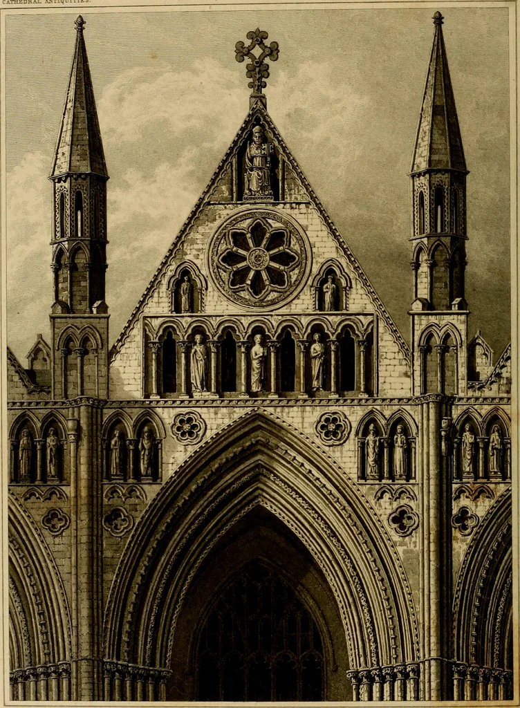 An illustration from Cathedral antiquities, 1814, leaf 103