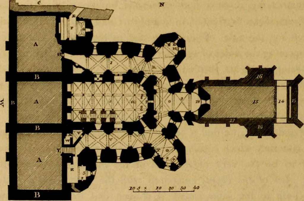 An illustration from Cathedral antiquities, 1814, leaf 227