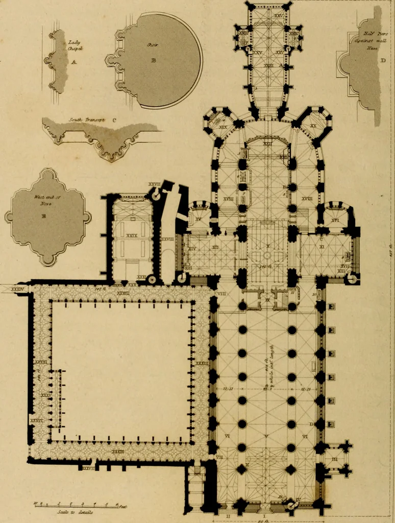 An illustration from Cathedral antiquities, 1814, leaf 231