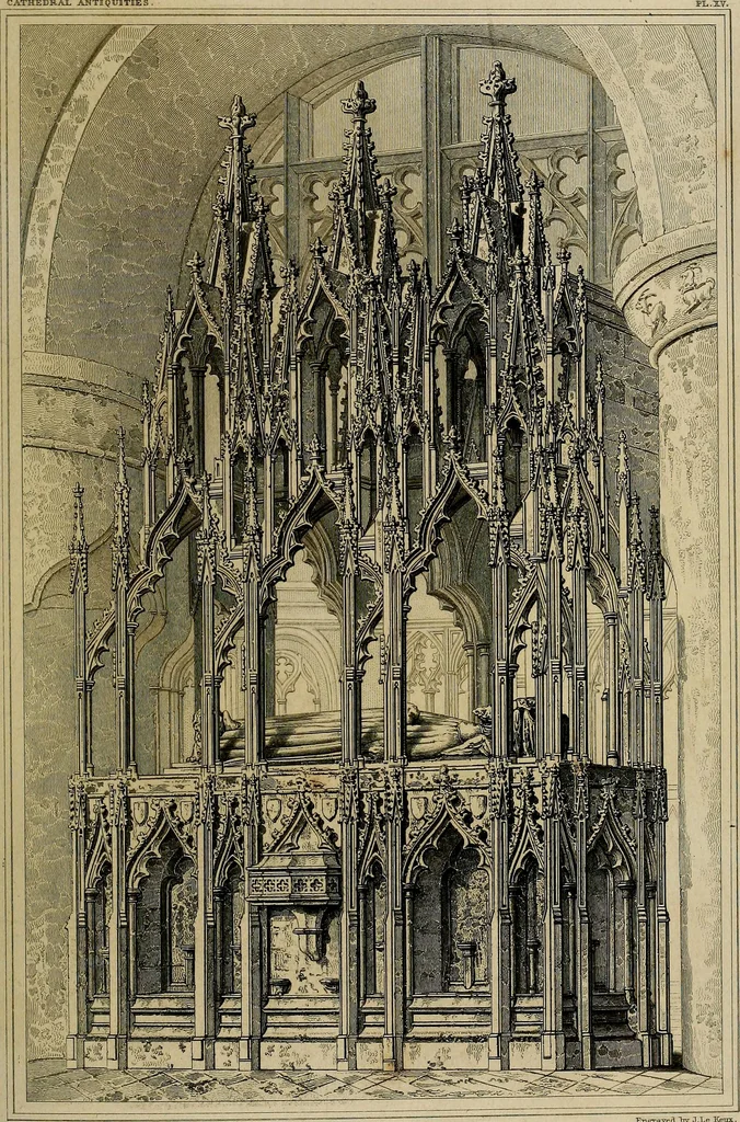 An illustration from Cathedral antiquities, 1814, leaf 246