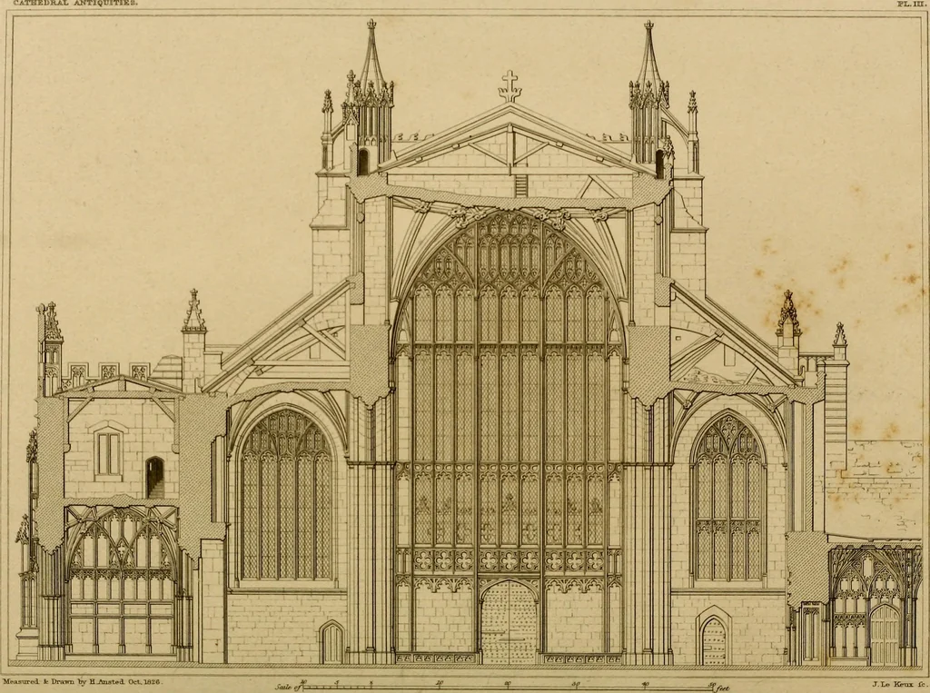 An illustration from Cathedral antiquities, 1814, leaf 247