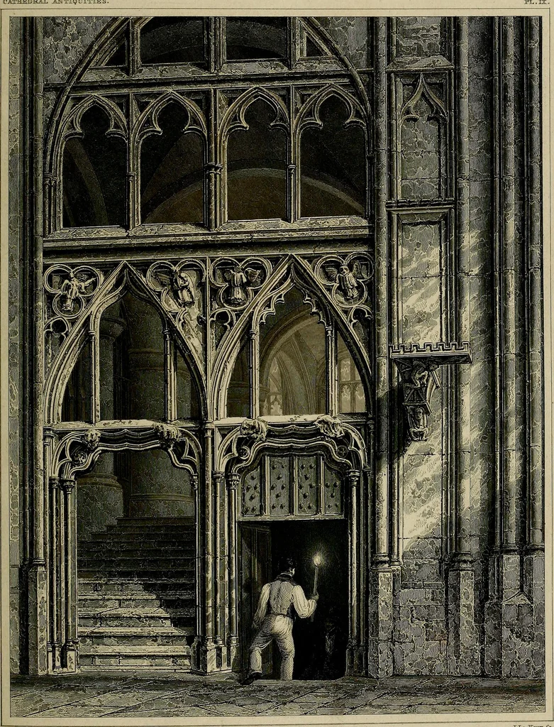 An illustration from Cathedral antiquities, 1814, leaf 262