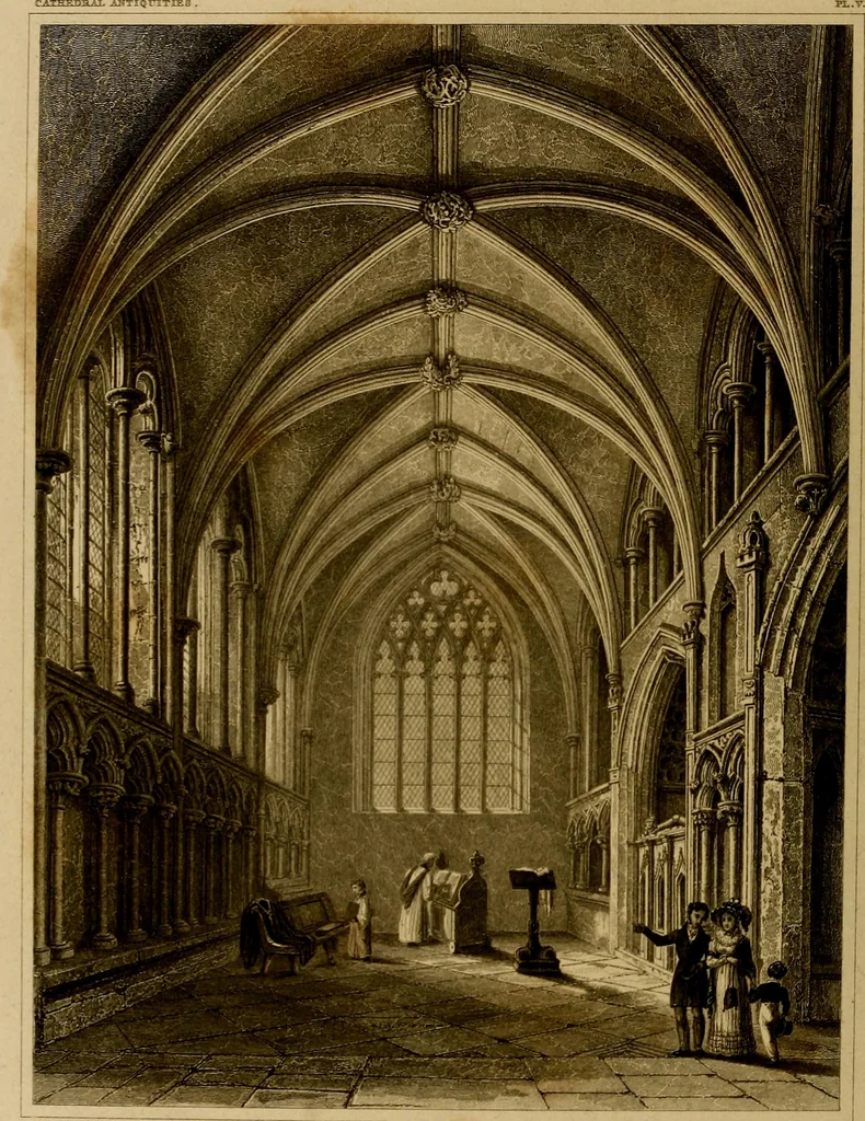 An illustration from Cathedral antiquities, 1814, leaf 401