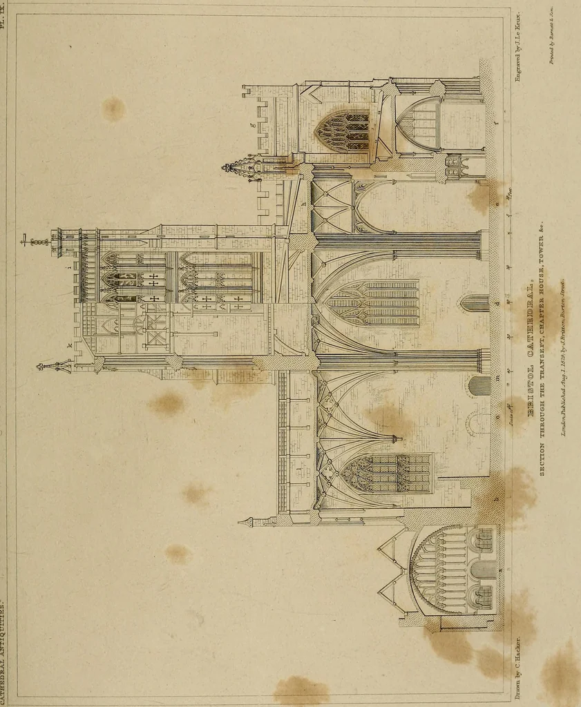 An illustration from Cathedral antiquities, 1814, leaf 412