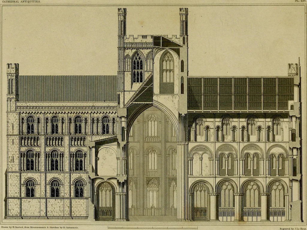 An illustration from Cathedral antiquities, 1814, leaf 44
