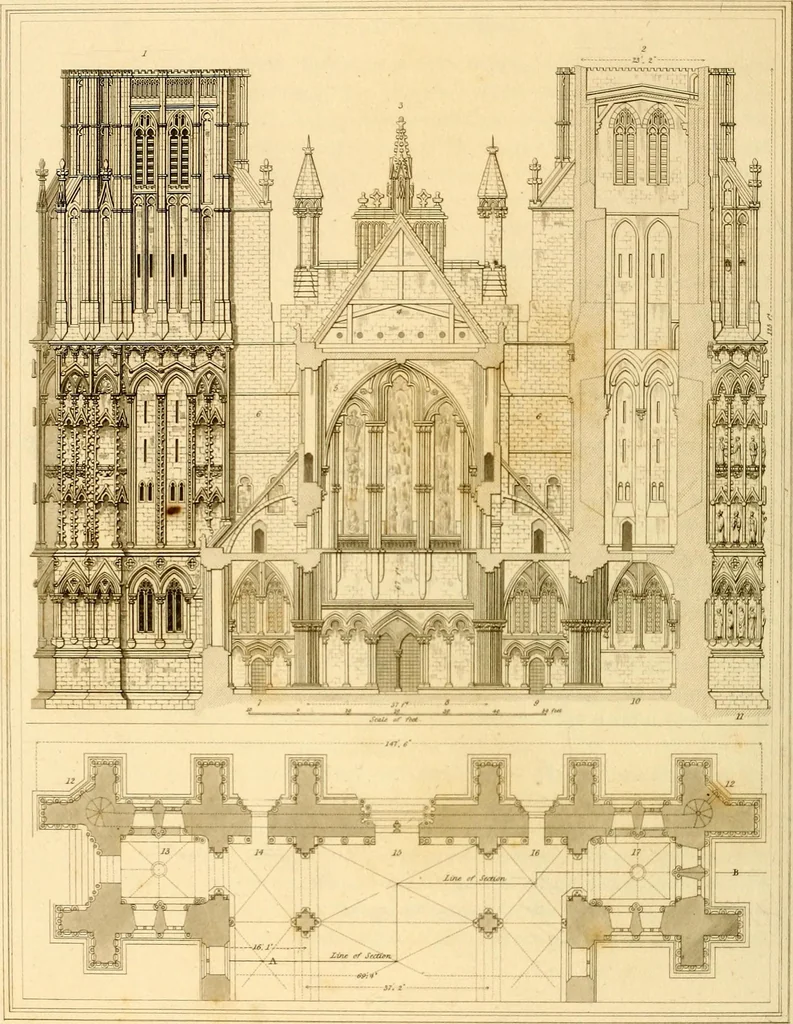 An illustration from Cathedral antiquities, 1814, leaf 123