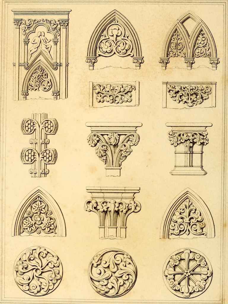 An illustration from Cathedral antiquities, 1814, leaf 125