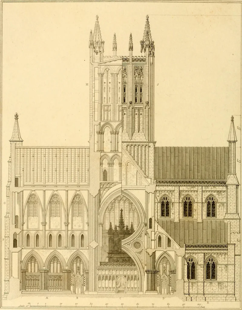 An illustration from Cathedral antiquities, 1814, leaf 135