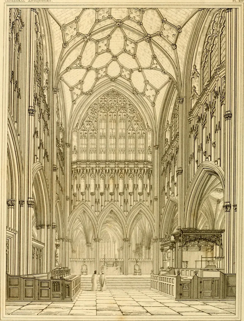 An illustration from Cathedral antiquities, 1814, leaf 155