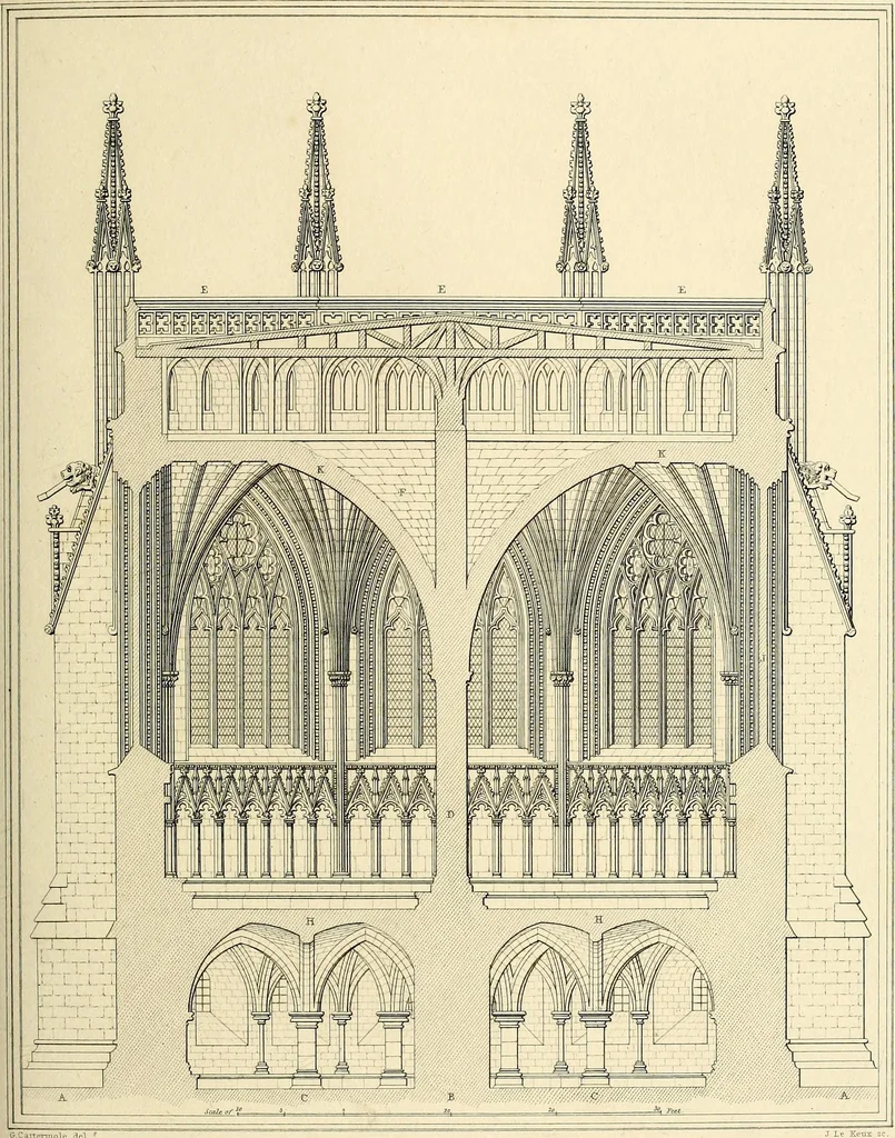 An illustration from Cathedral antiquities, 1814, leaf 166